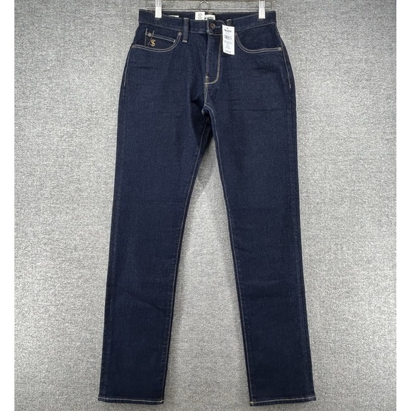 Todd Snyder Slim Fit Jeans Men Size 28x32 Blue Indigo Denim Stretch NEW